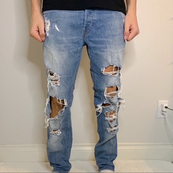 H&M Denim Ripped Skinny Jeans - Picture 2 of 3